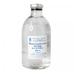 Физиологический раствор, рН 5,0–7,5, 450 мл