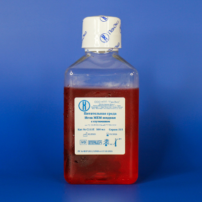 Среда Игла МЕМ с глутамином, 500 мл, евро-ПЭТ