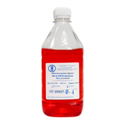 Среда Игла МЕМ без глутамина, 450 мл, ПЭТ