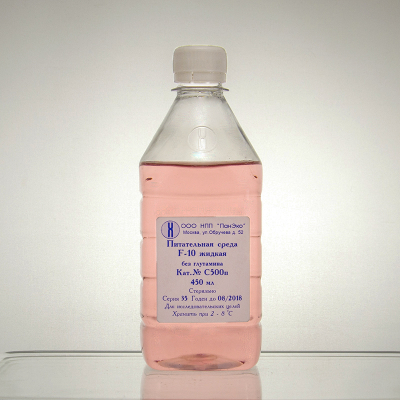 Среда F-10 без глутамина, 450 мл, ПЭТ
